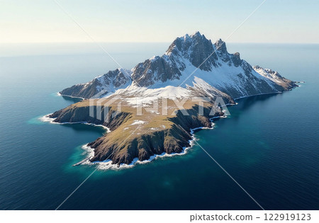 Greenland Island. AI generated image 122919123