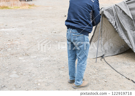 【中津川河床露營：收拾帳篷】 122919718