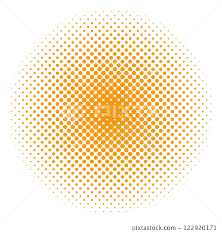 半色調橙色圓圈矢量簡單 122920171