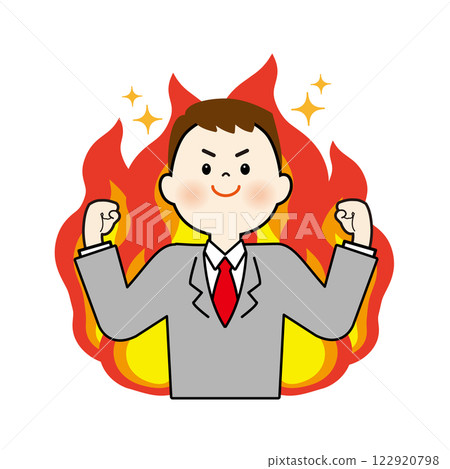 Burning businessman Burning businessman 122920798