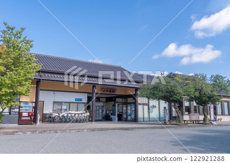 Station front view: Obuse Station Station front view: Obuse Station 122921288
