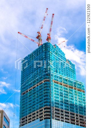 Tokyo cityscape in Japan on February 5th. View of the redevelopment project of Nihonbashi 1-chome. In a new era... = Reiwa 7 122921300