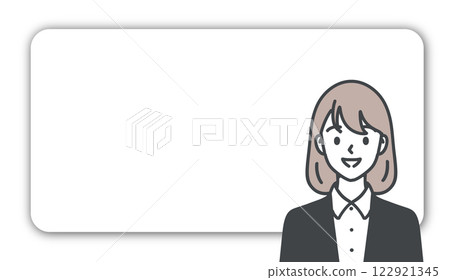 Illustration material of women and girls 122921345