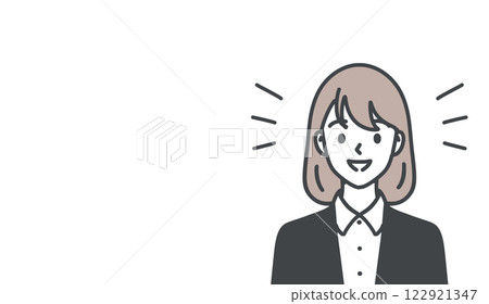 Illustration material of women and girls 122921347