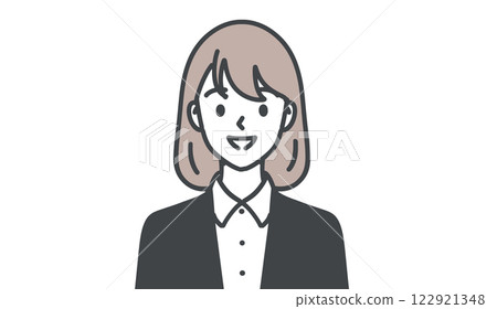Illustration material of women and girls Illustration material of women and girls 122921348