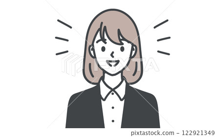 Illustration material of women and girls 122921349