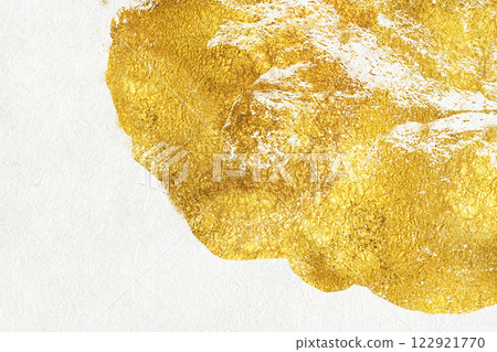 A luxurious background material with gold abstract patterns on white Japanese paper A luxurious background material with gold abstract patterns on white Japanese paper 122921770