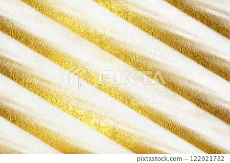A luxurious background material with gold abstract patterns on white Japanese paper 122921782
