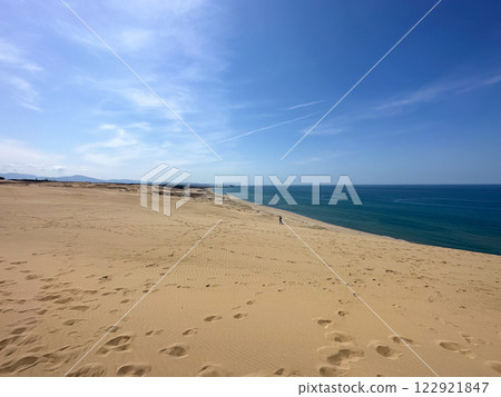 Scenery of Tottori Sand Dunes in Japan, visited by many tourists Scenery of Tottori Sand Dunes in Japan, visited by many tourists 122921847