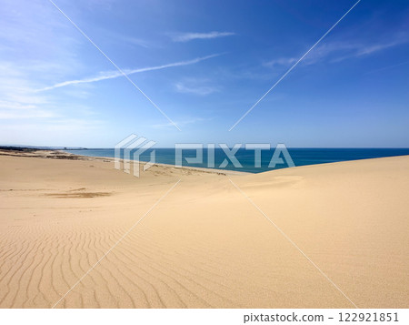 Scenery of Tottori Sand Dunes in Japan, visited by many tourists Scenery of Tottori Sand Dunes in Japan, visited by many tourists 122921851