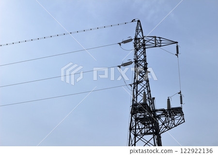 Is this the beginning or the end? The edge of a power transmission tower Is this the beginning or the end? The edge of a power transmission tower 122922136