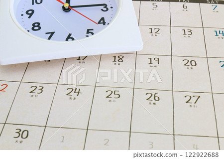 時間管理、時間管理、時鐘和日曆、商業圖像 122922688