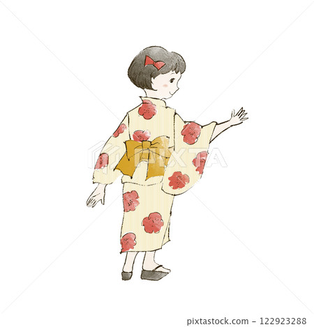 Girls in a yukata figure Girls in a yukata figure 122923288