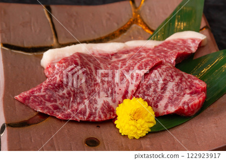 Wagyu beef thigh 122923917