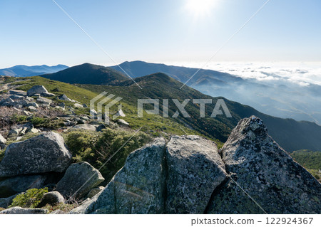 Mount Kinpu, Mount Asahi and surrounding scenery 122924367