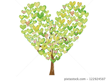 水彩風格綠心樹3 122924587