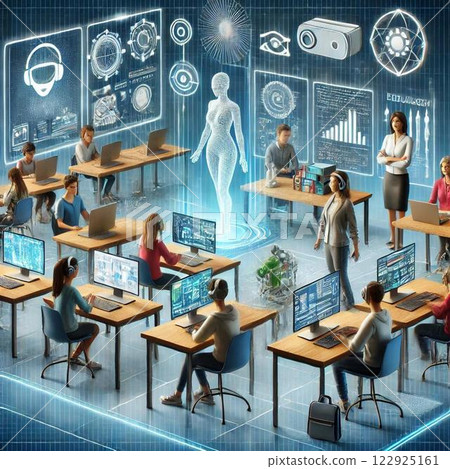 智慧型設備、VR、AI在ICT教育中的應用範例 122925161