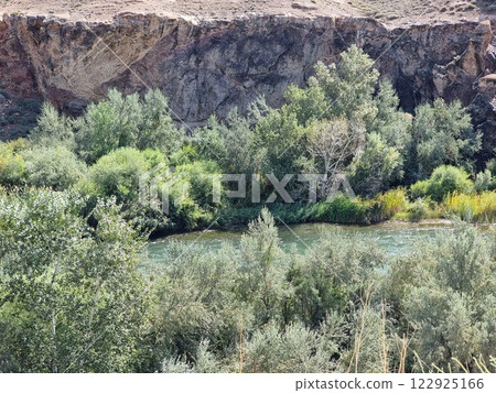 Beautiful view of the river in the mountains Beautiful view of the river in the mountains 122925166