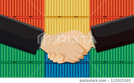 International Trade Agreement Handshake 122925505