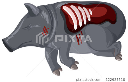 Biodiversity and Anatomy of a Wild Boar Biodiversity and Anatomy of a Wild Boar 122925518