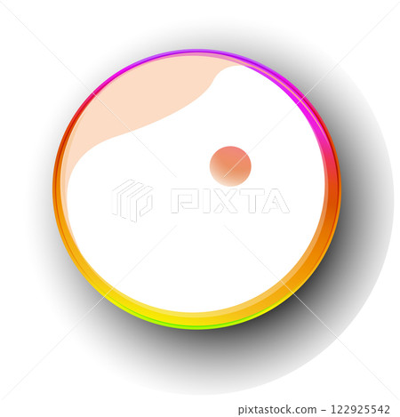 Colorful Gradient Glass Button Design 122925542