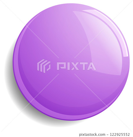 Glossy Purple Sphere Illustration 122925552