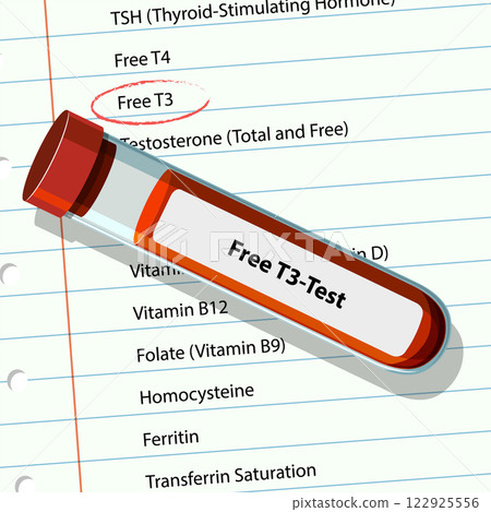 Medical Blood Test Illustration 122925556