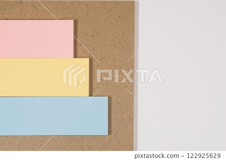 Warm sticky notes and MDF Warm sticky notes and MDF 122925629