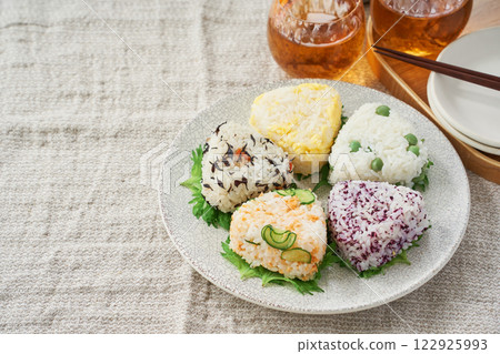 A wide variety of handmade rice balls A wide variety of handmade rice balls 122925993