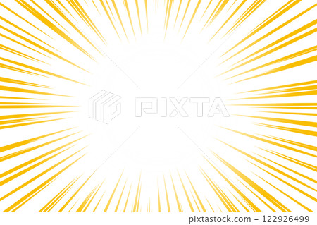 黃色集中線背景材料 122926499