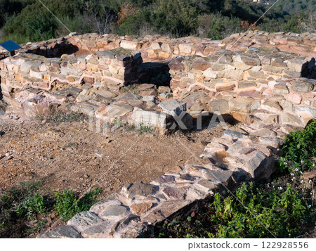 Puig Castellar - Iberian settlement located in Spain on top of the Turo del Poyo mountain. Santa Coloma de Gramenet, province of Barcelona 122928556