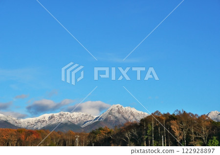 Yatsugatake mountain snow Yatsugatake mountain snow 122928897