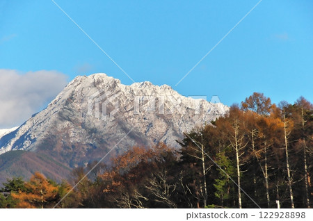 Yatsugatake mountain snow Yatsugatake mountain snow 122928898