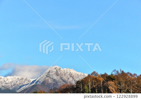Yatsugatake mountain snow 122928899