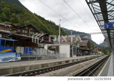 Lauterbrunnen train station, Switzerland Lauterbrunnen train station, Switzerland 122929084