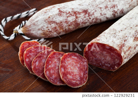 Spanish jerked pork sausage Longaniza 122929231