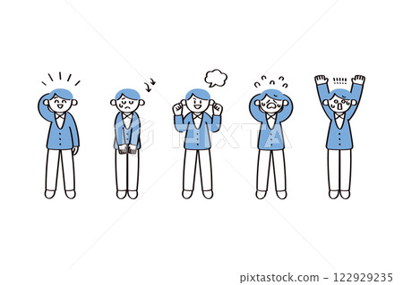 Men's illustration set 122929235