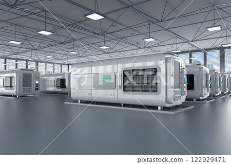Amount of energy storage systems or battery container units in factory Amount of energy storage systems or battery container units in factory 122929471