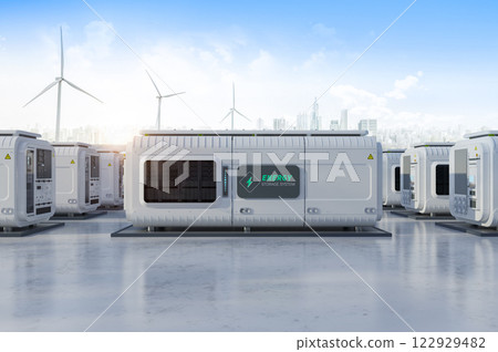 Energy storage system or battery container unit for smart city 122929482