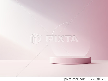 minimalist pink glossy podium 3d mockup for product display showcase modern design minimalist pink glossy podium 3d mockup for product display showcase modern design 122930176