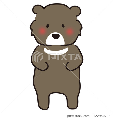 Standing Asiatic Black Bear Standing Asiatic Black Bear 122930798