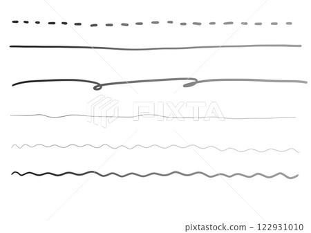 Monochrome rough line set Monochrome rough line set 122931010
