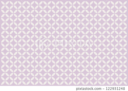 Shippo pattern - Exciting purple (milky white x soft lavender) 122931248