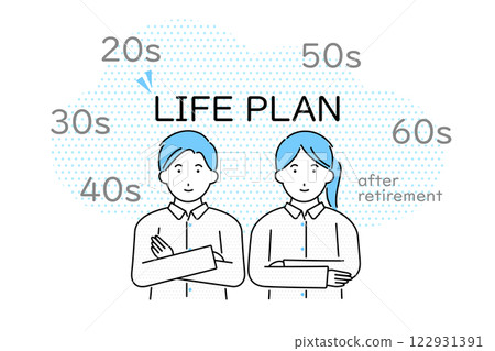 A young couple thinking about their life plan A young couple thinking about their life plan 122931391