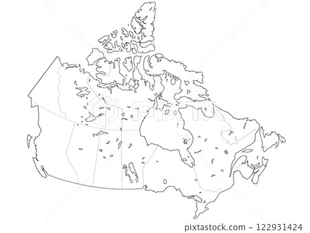 Blank map of Canada Blank map of Canada 122931424