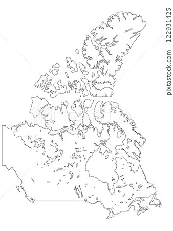 Blank map of Canada (Mercator projection) Blank map of Canada (Mercator projection) 122931425