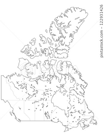 Blank map of Canada (Mercator projection) Blank map of Canada (Mercator projection) 122931426