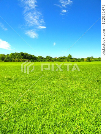 Edogawa riverside landscape with a baseball field on a summer weekday Edogawa riverside landscape with a baseball field on a summer weekday 122931472