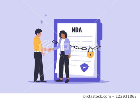 Non-disclosure agreement contract concept 122931862