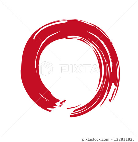 Calligraphy style circle Calligraphy style circle 122931923
